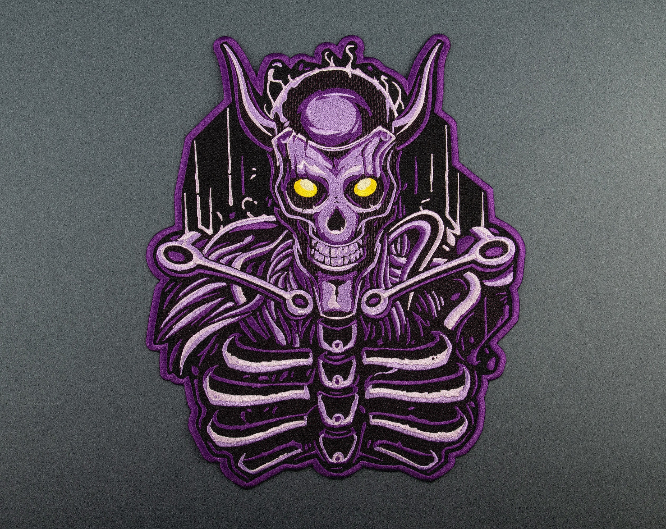 sakana Susanoo Sasuke Skull Patch, Manga Anime, Large Embroidered