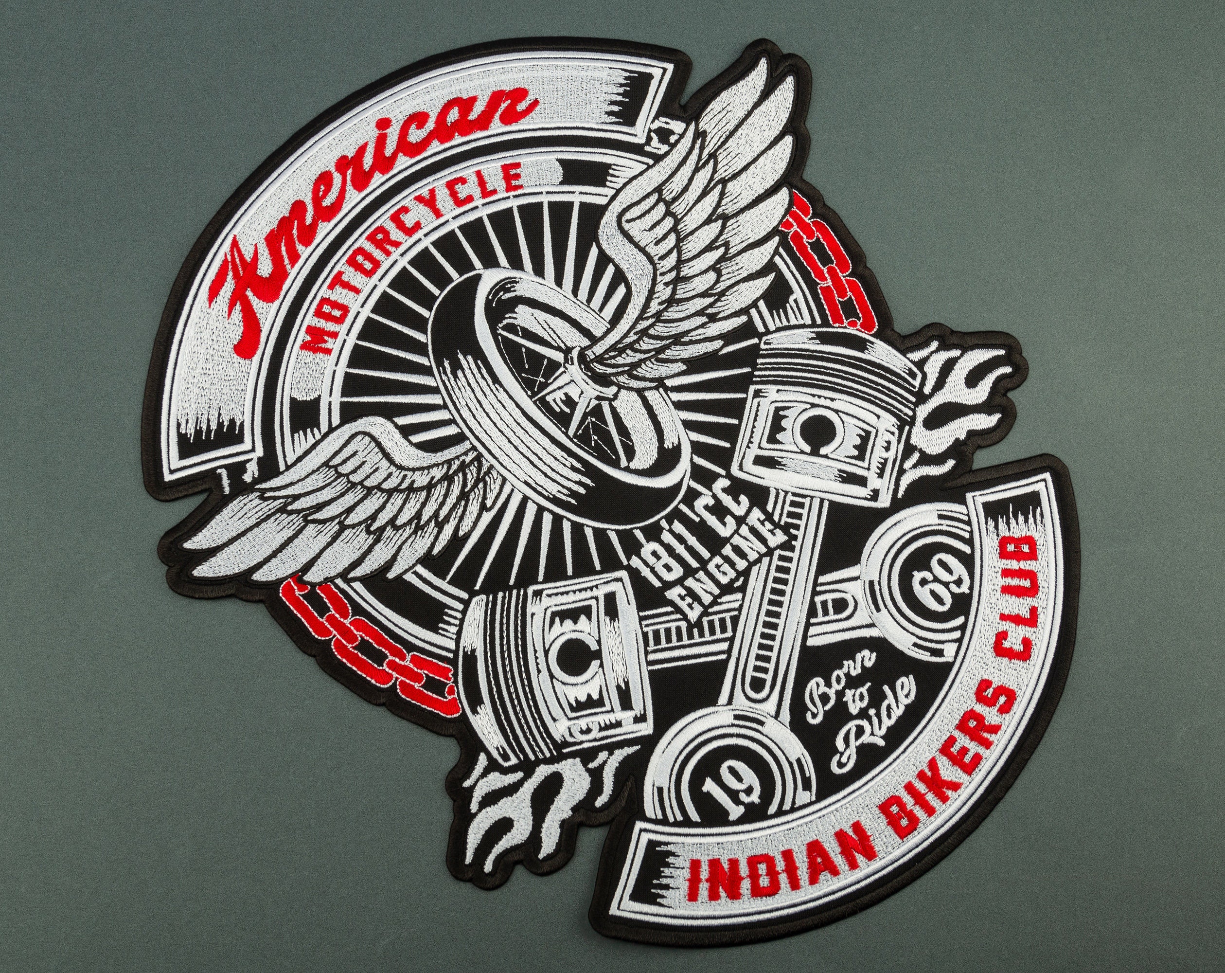 Débardeur Motard "American Motorcycle Indian Bikers Club" - Design Vintage Pour Amateurs De Moto