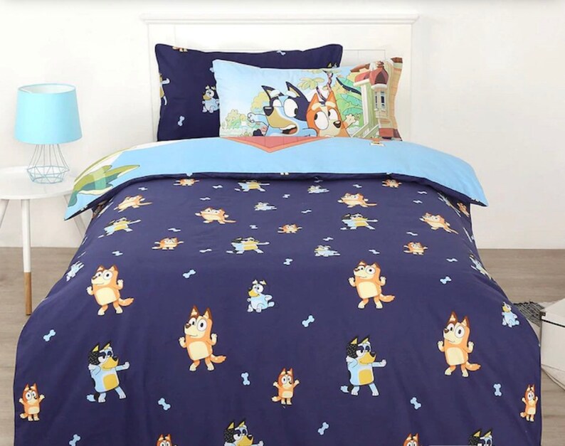 Bluey reversible Quilt Cover Set Etsy