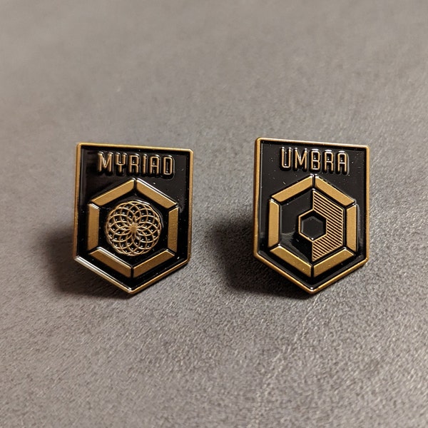 Myriad + Umbra Ingress Anomaly Pin gold schwarz Nemesis