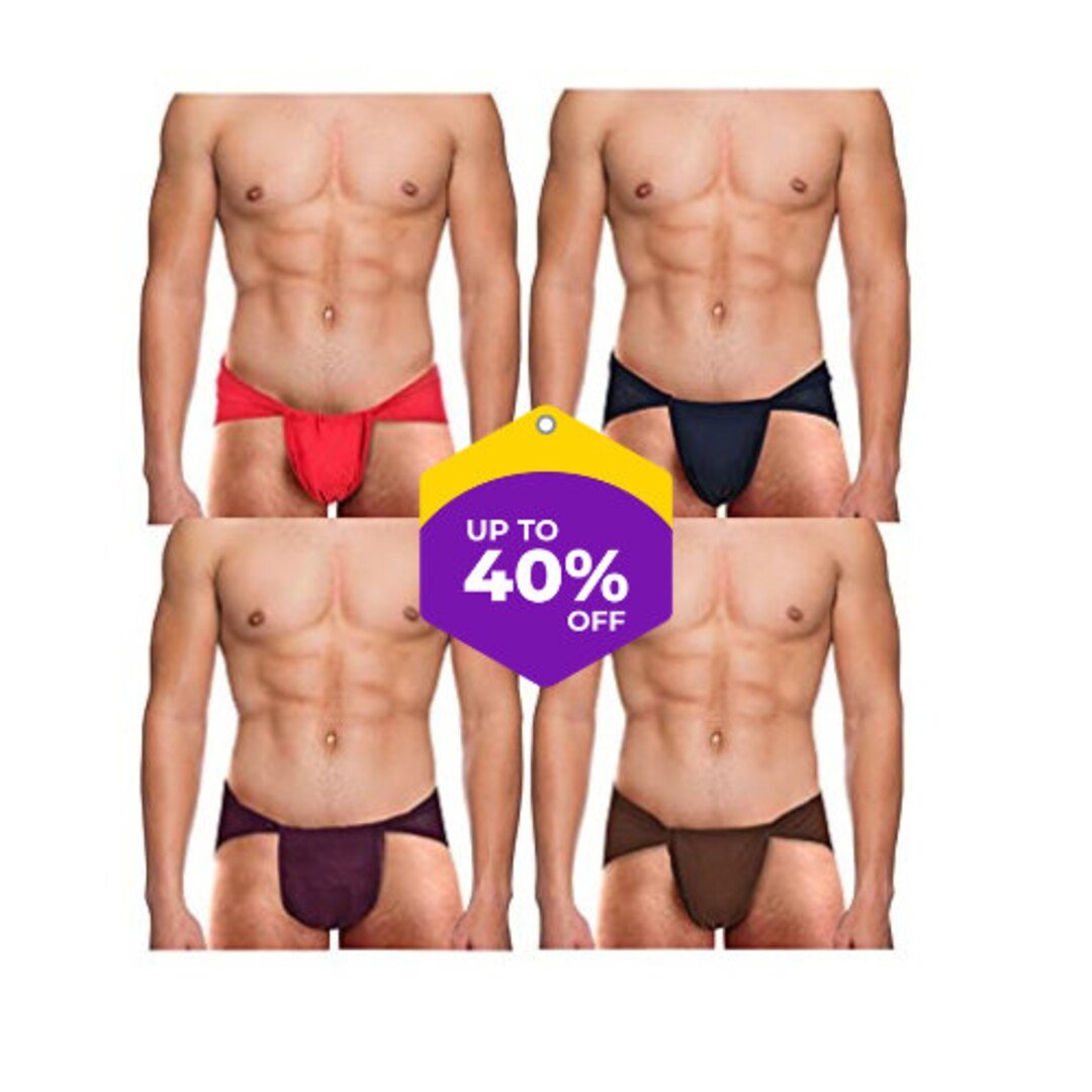 2 Piece Mens Langot Langot for Men Abdomen Supporter 100 Soft Cotton