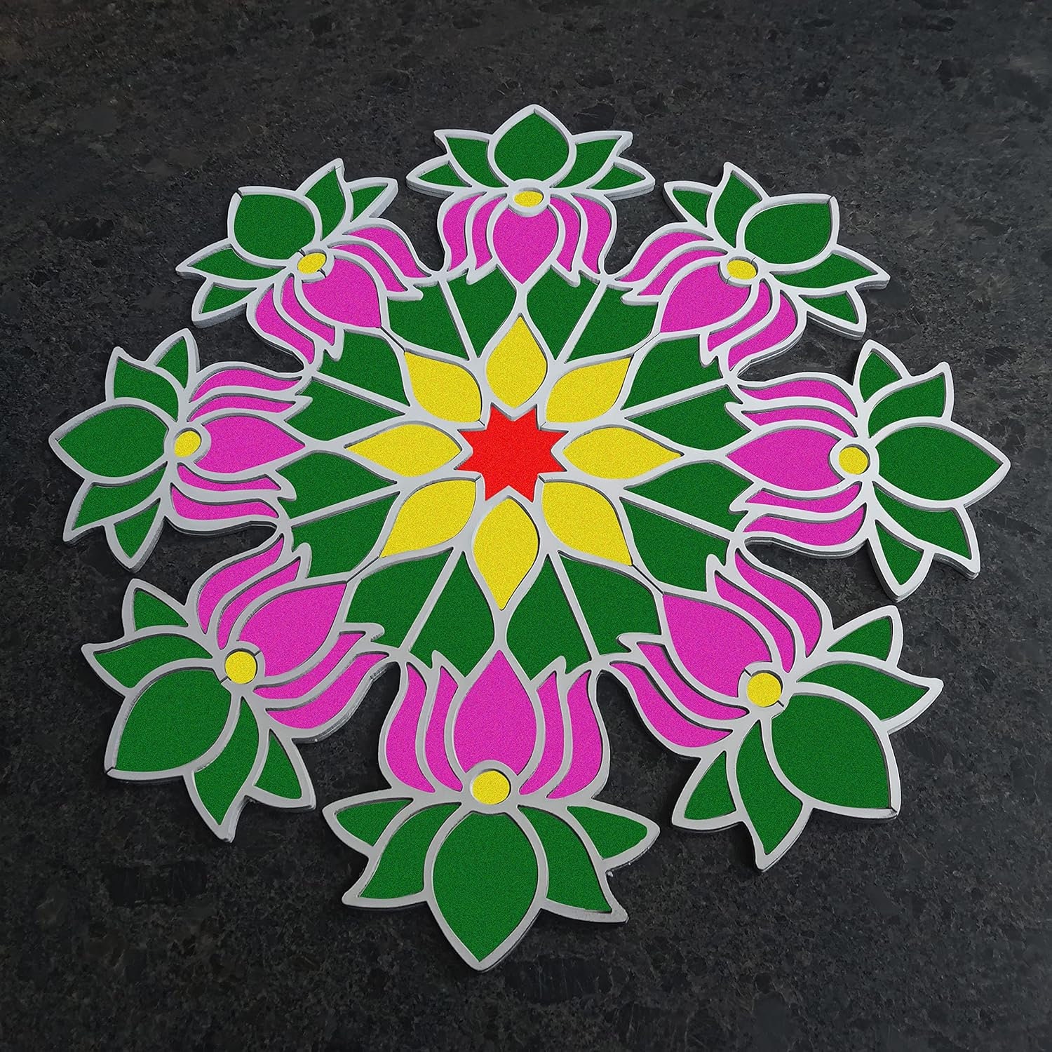 Diwali Decoration Reusable Rangoli Mat Rangoli Kit Rangoli Etsy Australia