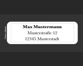 Address labels / Address labels / Self-adhesive