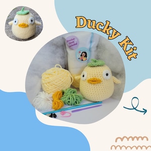 Duck Crochet Kit - Amigurumi Kit Mr Ducky