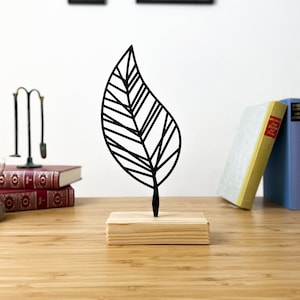 Leaf Shelf Decor Metal | Minimal Boho Design Home Decor Art | Fathers Day Gift