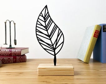 Leaf Shelf Decor Metal | Minimal Boho Design Home Decor Art | Fathers Day Gift