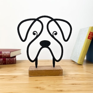 Bookshelf Decoration,Minimal Home Decor, Cute Dog, dog dad gift, Birthday Gift