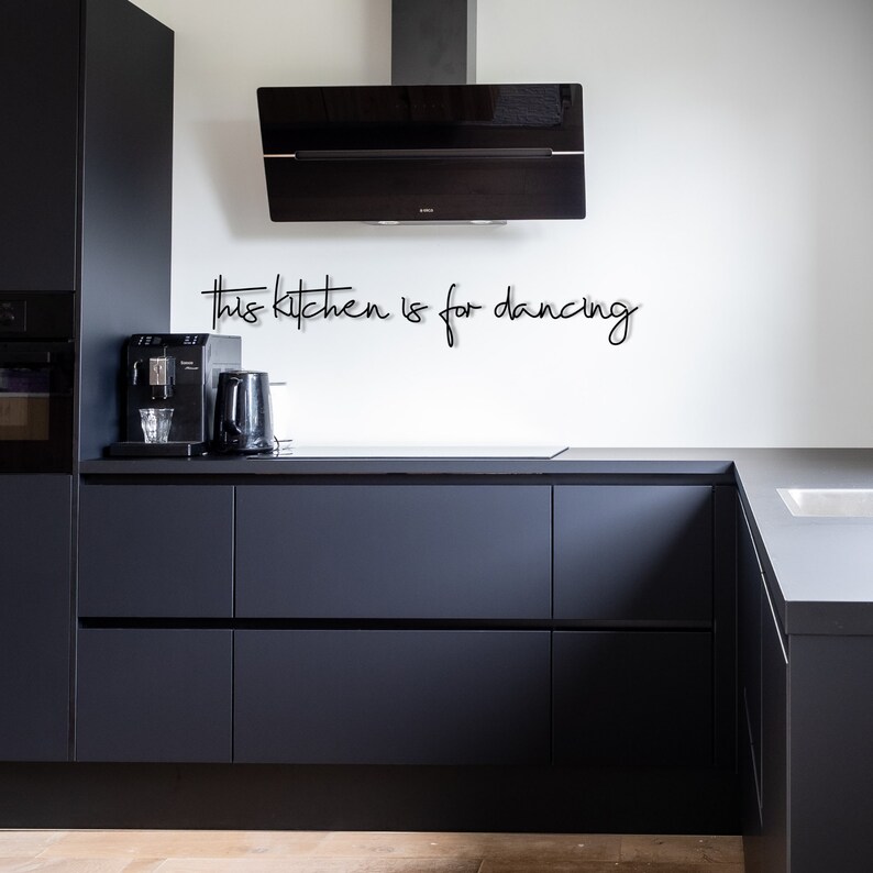 Metal Wall Letters for Kitchen This Kitchen is for Dancing Etsy