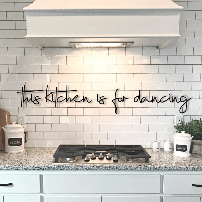 Metal Wall Letters for Kitchen This Kitchen is for Dancing Etsy