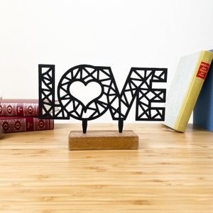 Love Decorations for Table, Shelf Decor Signs,Minimal Home Decor,  Birthday Gift