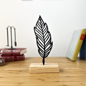 Bookshelf Decoration,Minimal Home Decor, Boho Leaf Decor, Birthday Gift
