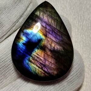 Natural unique purple multi flashy  Labradorite cabochon,jewelry making, gemstone shop||Size=31×24×7|| weight=45 carat|| Loose Gemstone