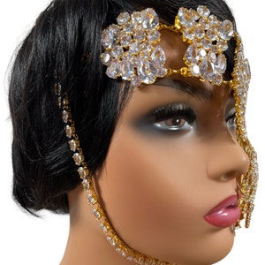 Adult Women's Rhinestone Mask main image 0