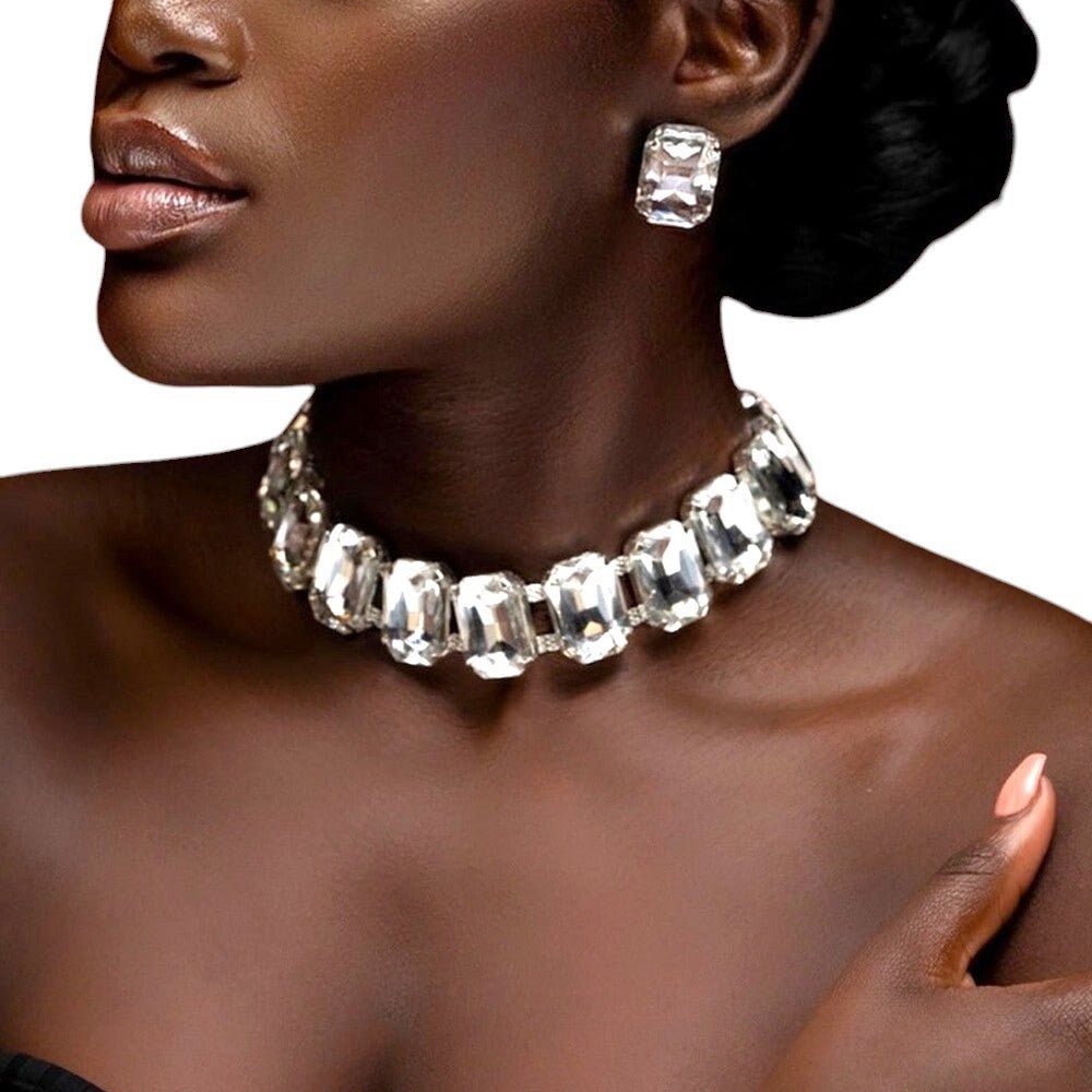 Choker Earring Set Etsy