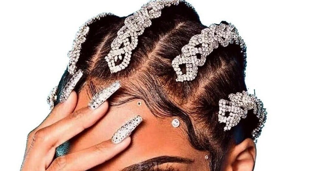 Rhinestone Dreadlocks Crystal Hair Accessories Hair Clip DIY Claw Clamp