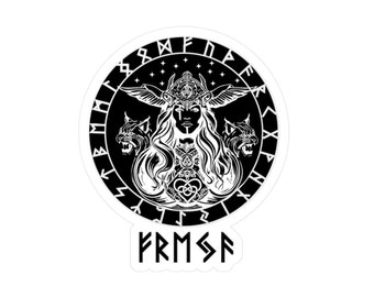 Freyja Vinyl Sticker, Viking Goddess of Love And War