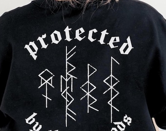 Protected By The Old Gods, Crewneck, Bind Rune, Norse, Pagan, Viking, Elder Furthark, UNISEX