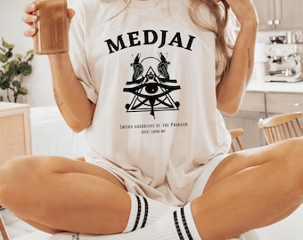 Camiseta MEDJAI, UNISEX, Egiptología, La Momia 1999, El Regreso de la Momia, Tatuaje de Brendan Fraser, O'Connell, Egipto