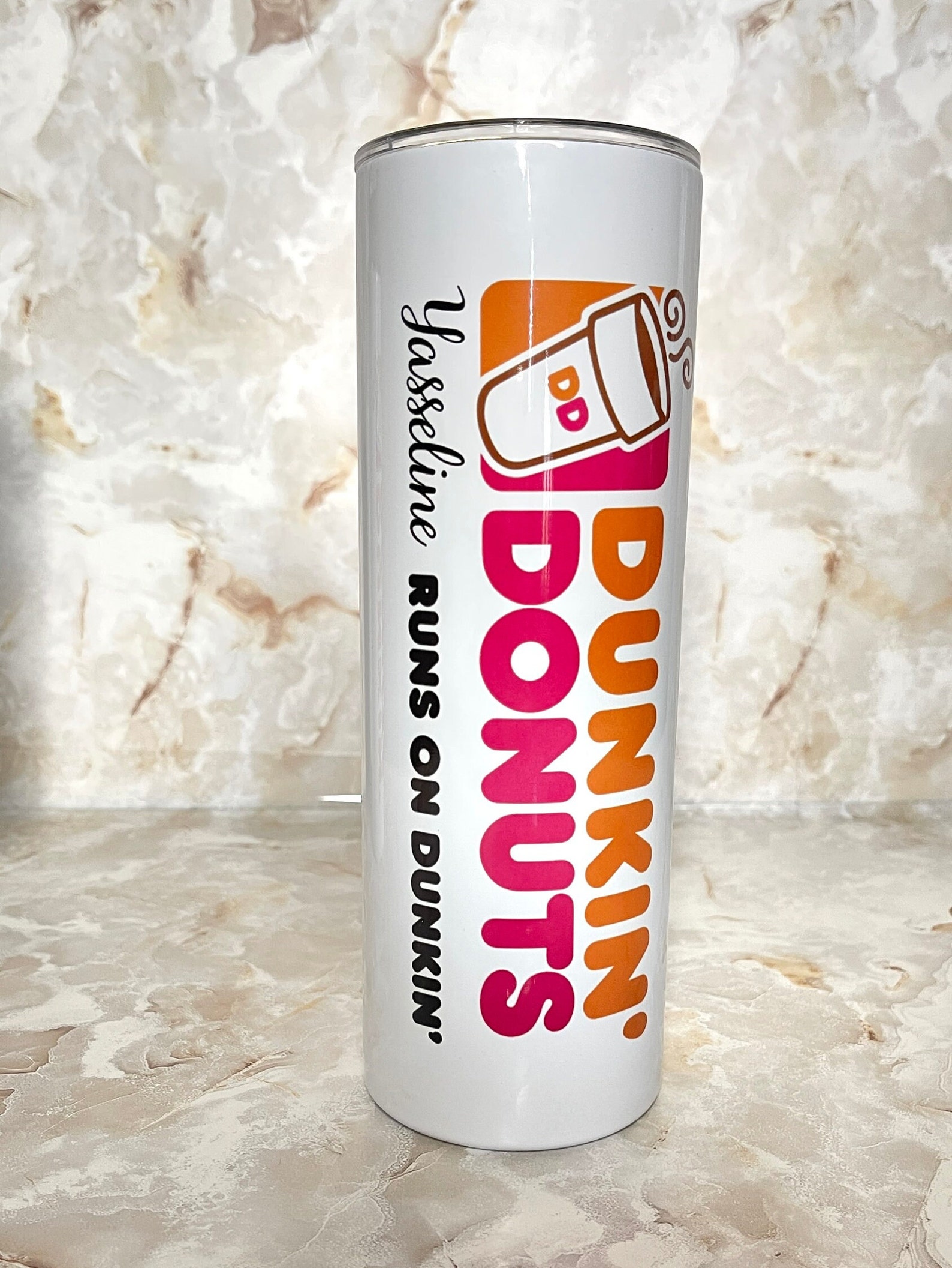 Dunkin Donuts Inspired Tumbler L 20oz Hot Cold Tumbler L Dunkin Tumbler