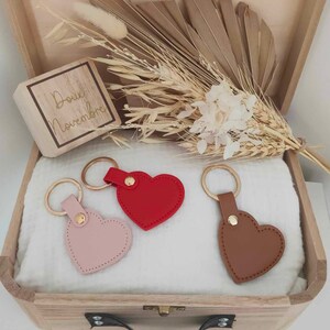 Personalize heart key ring, Grandma, Mom, Tata, birthday, party, personalized key ring, original key ring image 2