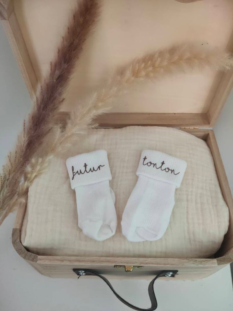 Chaussettes bébé personnalisé Sur le devant