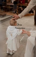 White swaddle for baptism - Personalized white swaddle - Swaddle for baptism - Personalized swaddle - Personalized baptism swaddle - Child & adult product logo