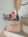 Personalized bag for grandma / mom - Grandma's Day - Personalized burlap bag for Grandma - Personalized bag for Grandma - Mom - Mamita product logo