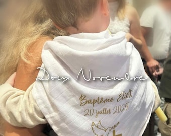 Faixa branca para batismo - Faixa branca personalizada - Faixa para batismo - Faixa personalizada - faixa de batismo personalizada - infantil e adulto