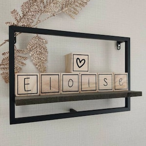 Houten naamblokjes - Naamblokjes - Gepersonaliseerde blokjes - Decoratieve blokjes - Gepersonaliseerde blokjes