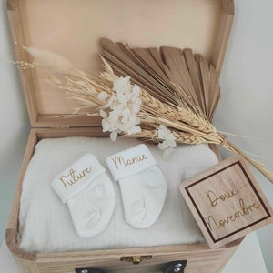 Personalized baby socks Sur le coté devant