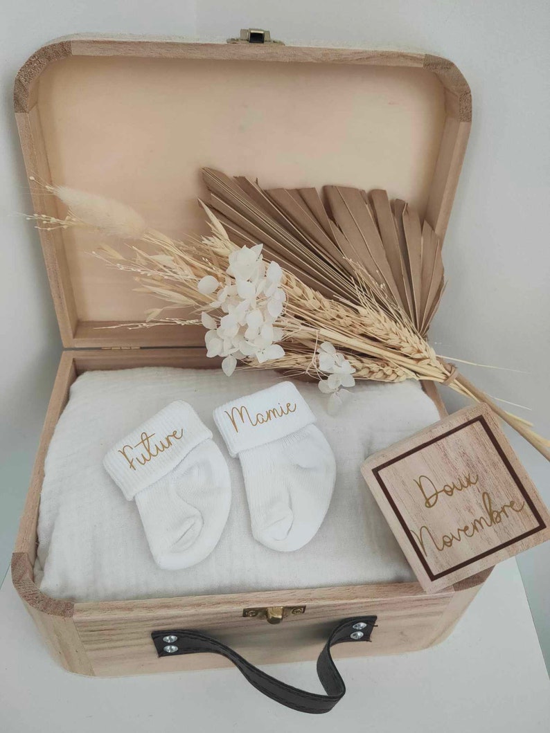 Personalized baby socks Sur le coté devant