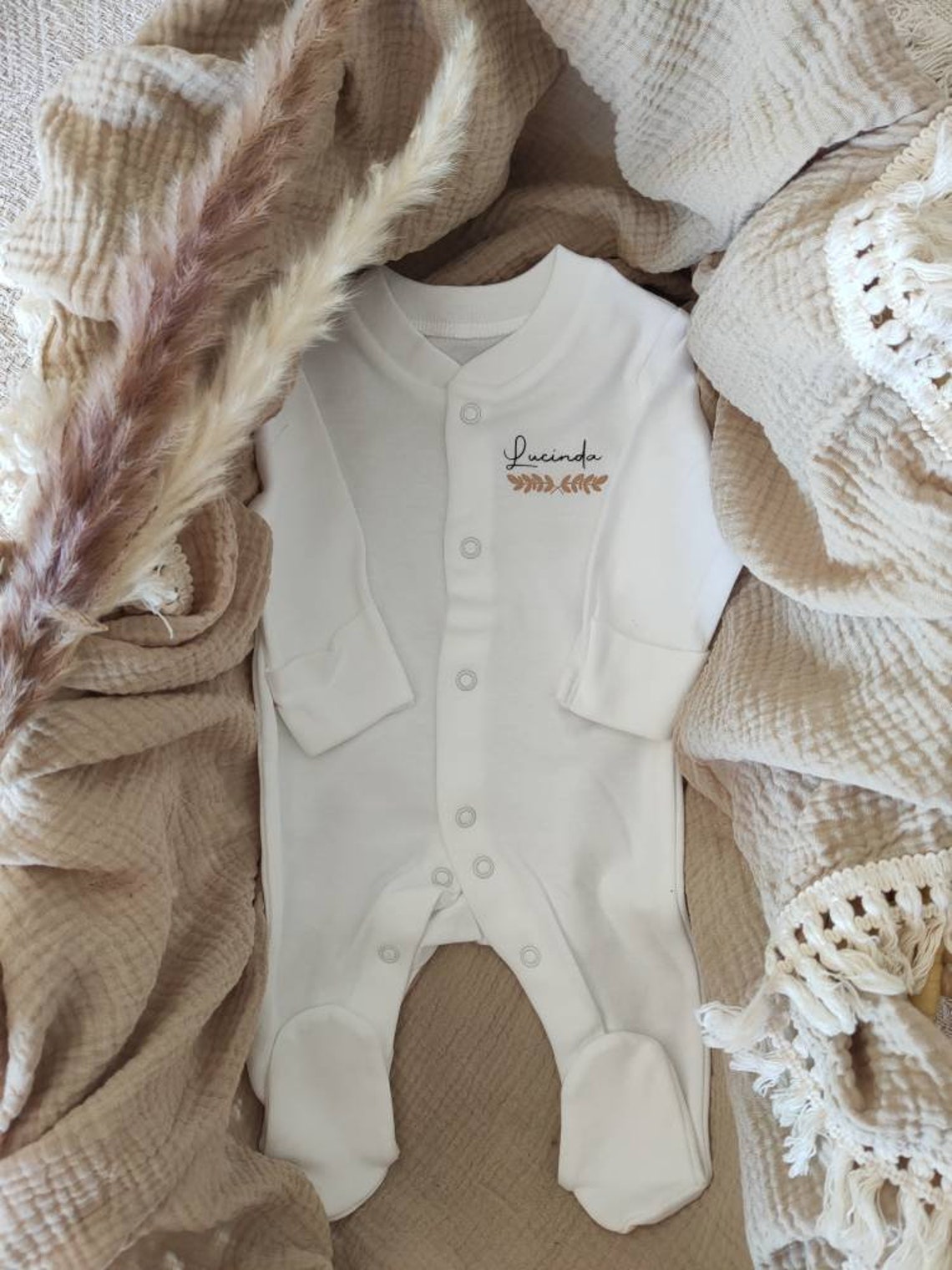 Pyjama De Naissance Personnalis Premi re Tenue De B b Etsy France
