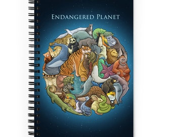 Endangered Planet - Illustrated Spiral Notebook