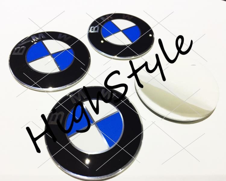 kwmobile Dekorationsfolie, Lenkrad Sticker für BMW Car Wheel Logo