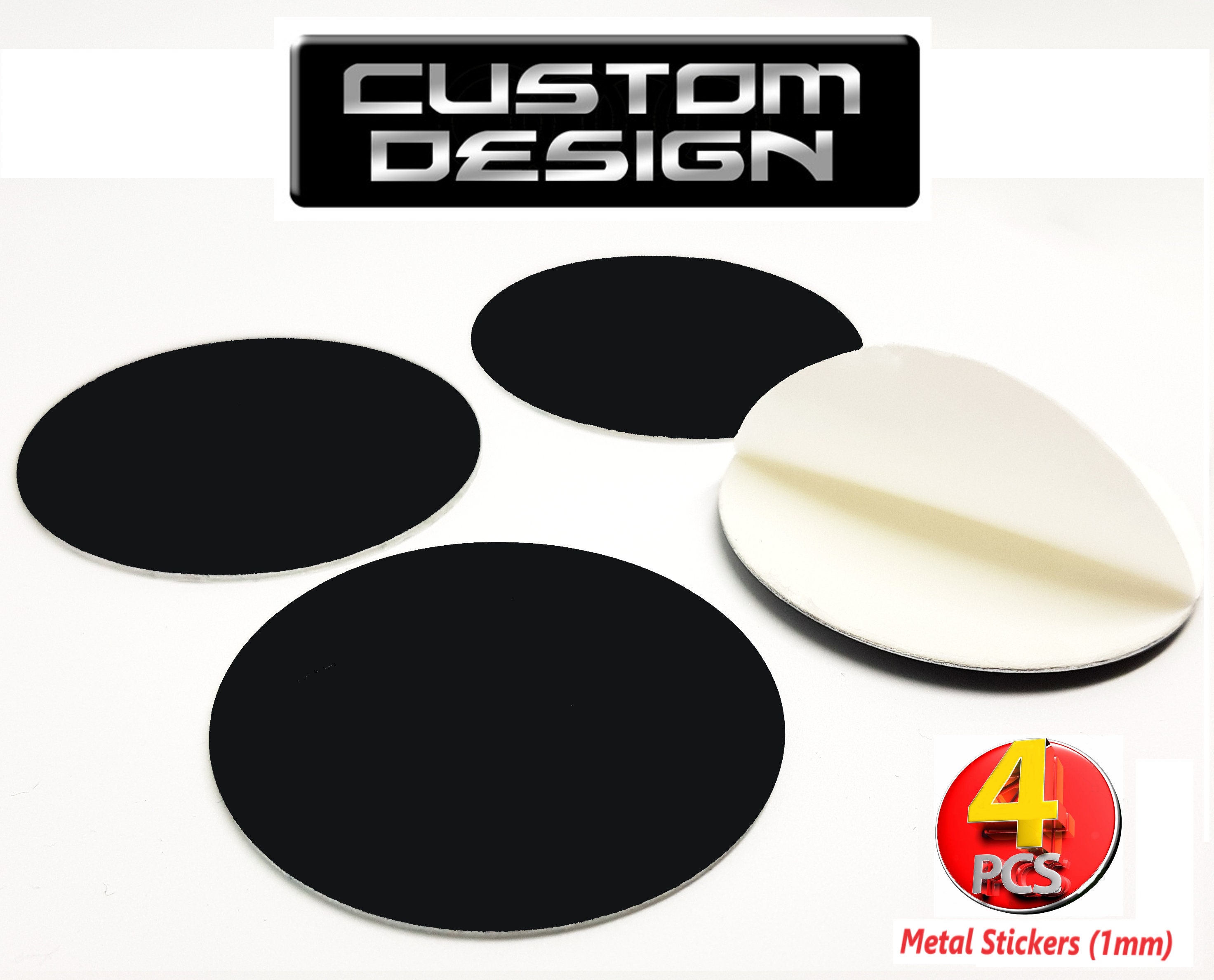 Car Parts & Accessories 4 metal stickers 1mm wheel center caps hub Rims