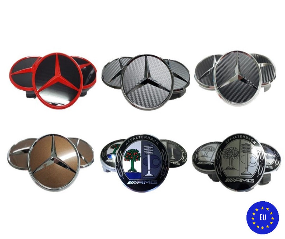 CUSTOM Wheels Center Caps Set MERCEDES 75mm FIT Original 4pcs ADN2 Etsy