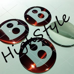 Metal Stickers - car wheel center caps stickers - set of 4 - fit BENTLEY 4 4pcs