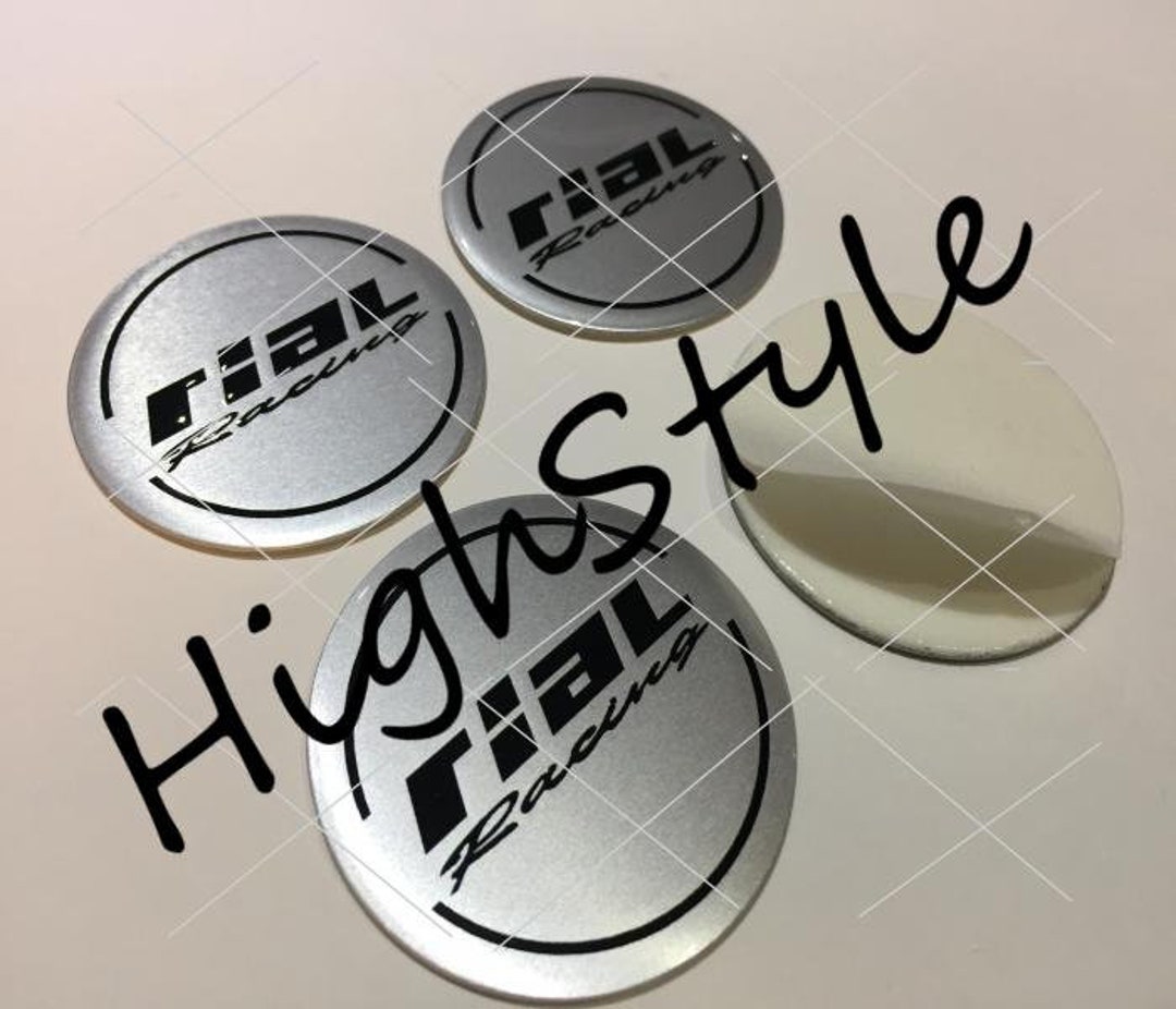 Metal Stickers Car Wheel Center Caps Stickers Set of 4 Fit RIAL RACING 1 1mm 4pcs Etsy