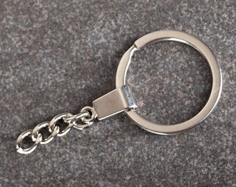 20x Schlüsselringe Split Ringe Schlüsselanhänger mit Verbindungskette Binderinge