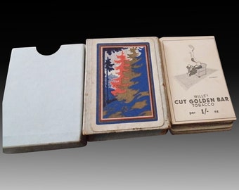 Rare Advertising Cards Wills's Cut Golden Bar Tobacco Playing Cards, Circa. 1930