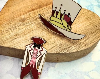 Cosplay Lucifer - Hattar & Kappor - Hårda emaljerade guldnålar - Våg 1 - Hazbin Hotel