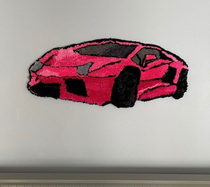 Lamborghini Custom Tufted Rug - Etsy