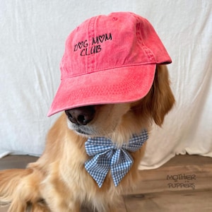 Embroidered Baseball Hat, Cute Dog Mom Hat, Gifts for Dog Moms, Aesthetic Dog Hat, Hat for Dog Lover, Dog Mom Club Hat