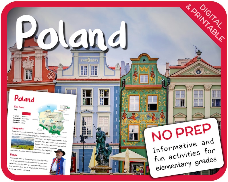 Poland Fun stuff for elementary grades image 1