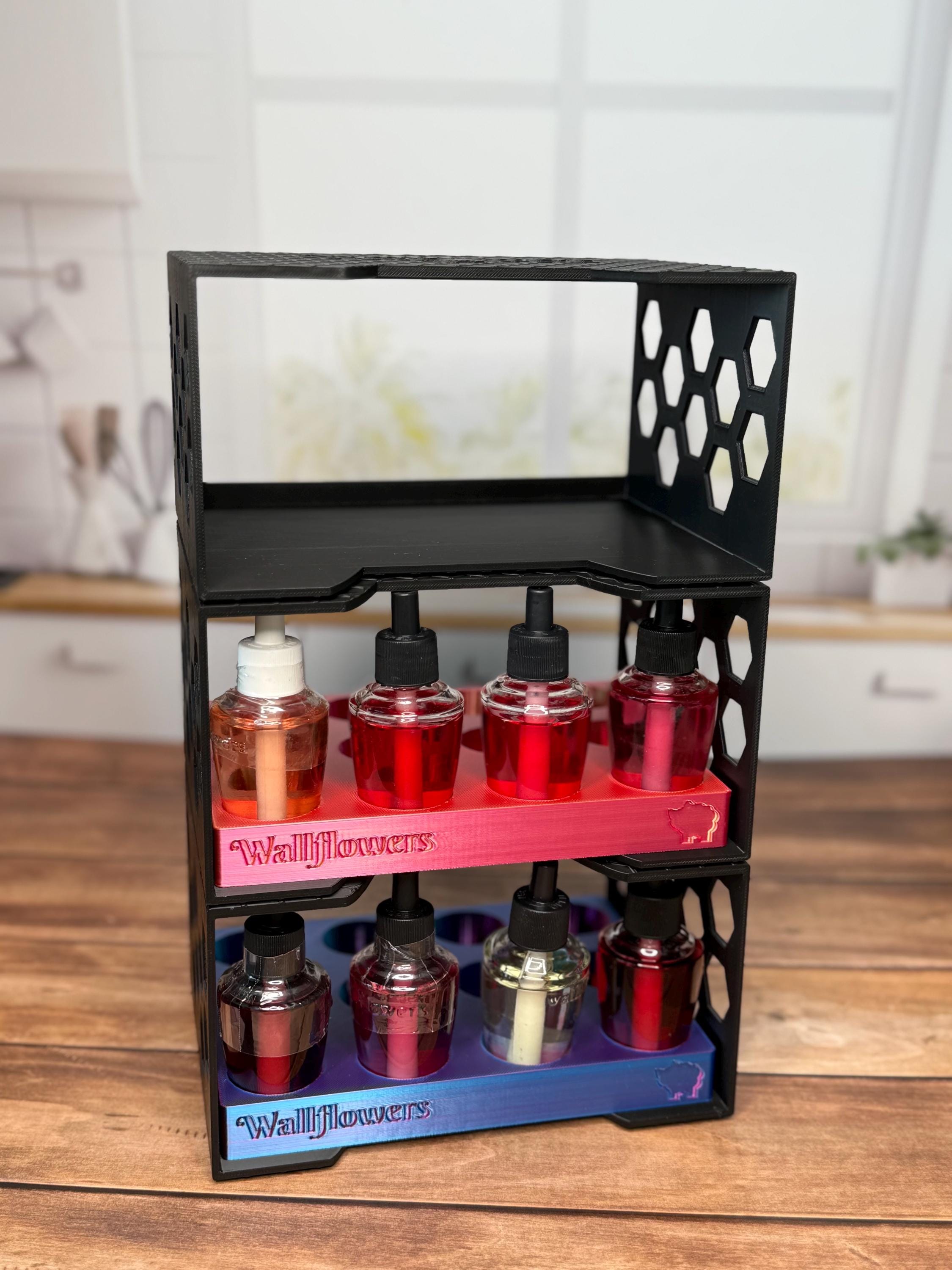Wallflowers Organizer Shelf Stacker for 12 Refills, Stackable Bath