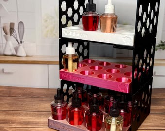 Wallflowers Organizer Shelf Stacker for 12 Refills, Stackable Bath and Body Works Storage System