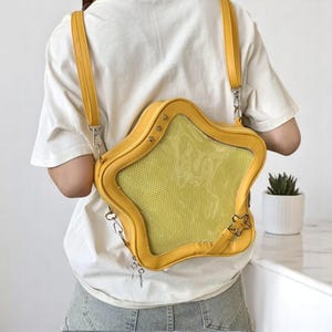 Sac à dos Ita étoile, sac Ita anime, cartable transparent, sac présentoir à épingles, sac à fenêtre, porte-monnaie à épingles