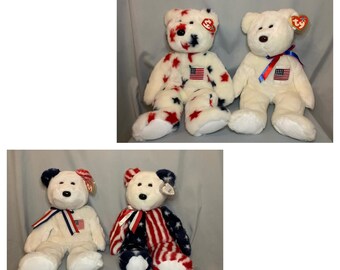 Beanie Buddies- America, Glory, Spangle, Libearty