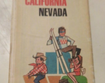 1971 California Nevada Highway Road Map by AAA American Automobile Assoc.