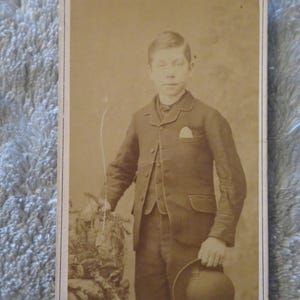 Antique CDV Photo Young Man Photographer R.R.Wilson (Hsnover Studio)